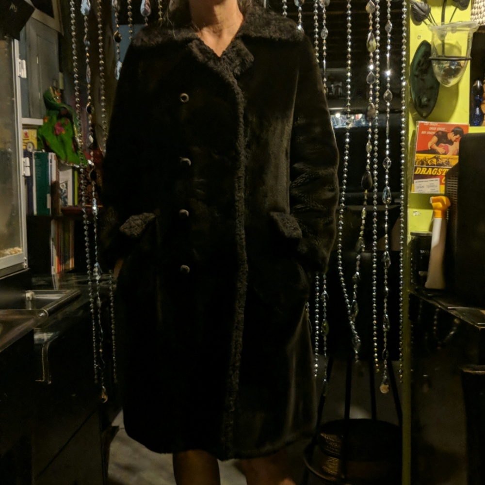 Vintage borgana teddy bear coat
